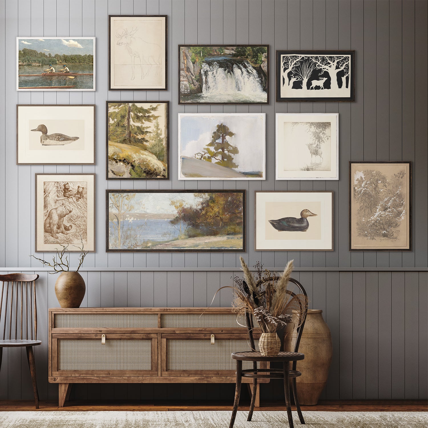 IN STORE - "Decoy Duck II" Framed Art Print ARTWORK - in store Celadon Art