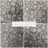 Olivia Block Print Ruffle Pillow Cover 1 - PILLOWS - Block print - neutral ORNA HOUSE