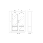 Vincent Display Cabinet 7 - FURNITURE - bookcase/cabinet Bramble