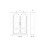 Vincent Display Cabinet 7 - FURNITURE - bookcase/cabinet Bramble