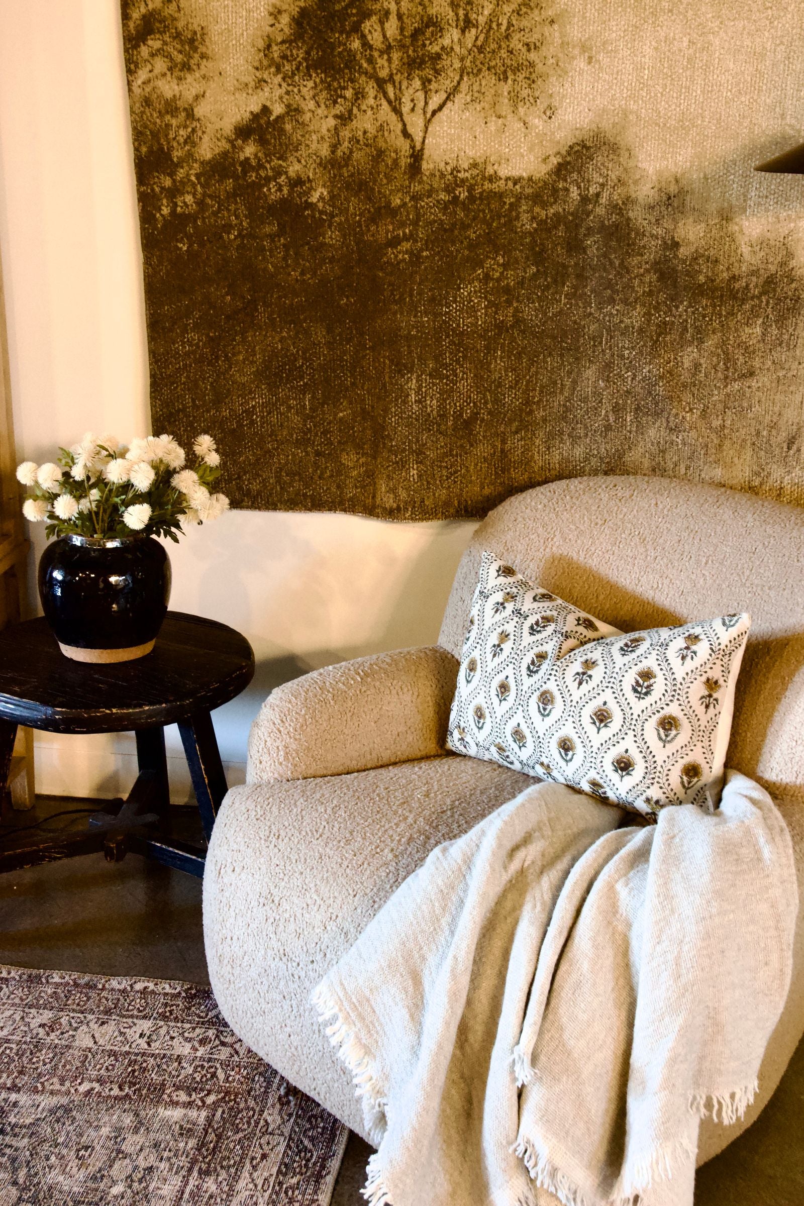 OVERSTOCK ITEM - "Hillside Haze" Tapestry by Aileen Fitzgerald IN STORE - sale art Four Hands