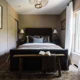 Dafne Slipcover Bed FURNITURE - bed Four Hands