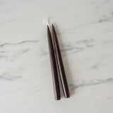 Classic 12" Taper Candles candle set Old Country Design (ShopZio) Brown