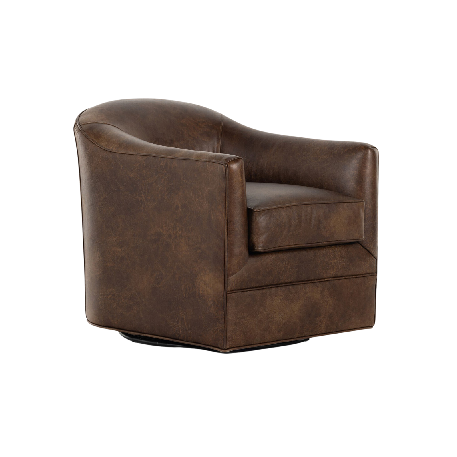 Quinlan Swivel Chair 0- FURNITURE - chair Four Hands Arvada Cigar