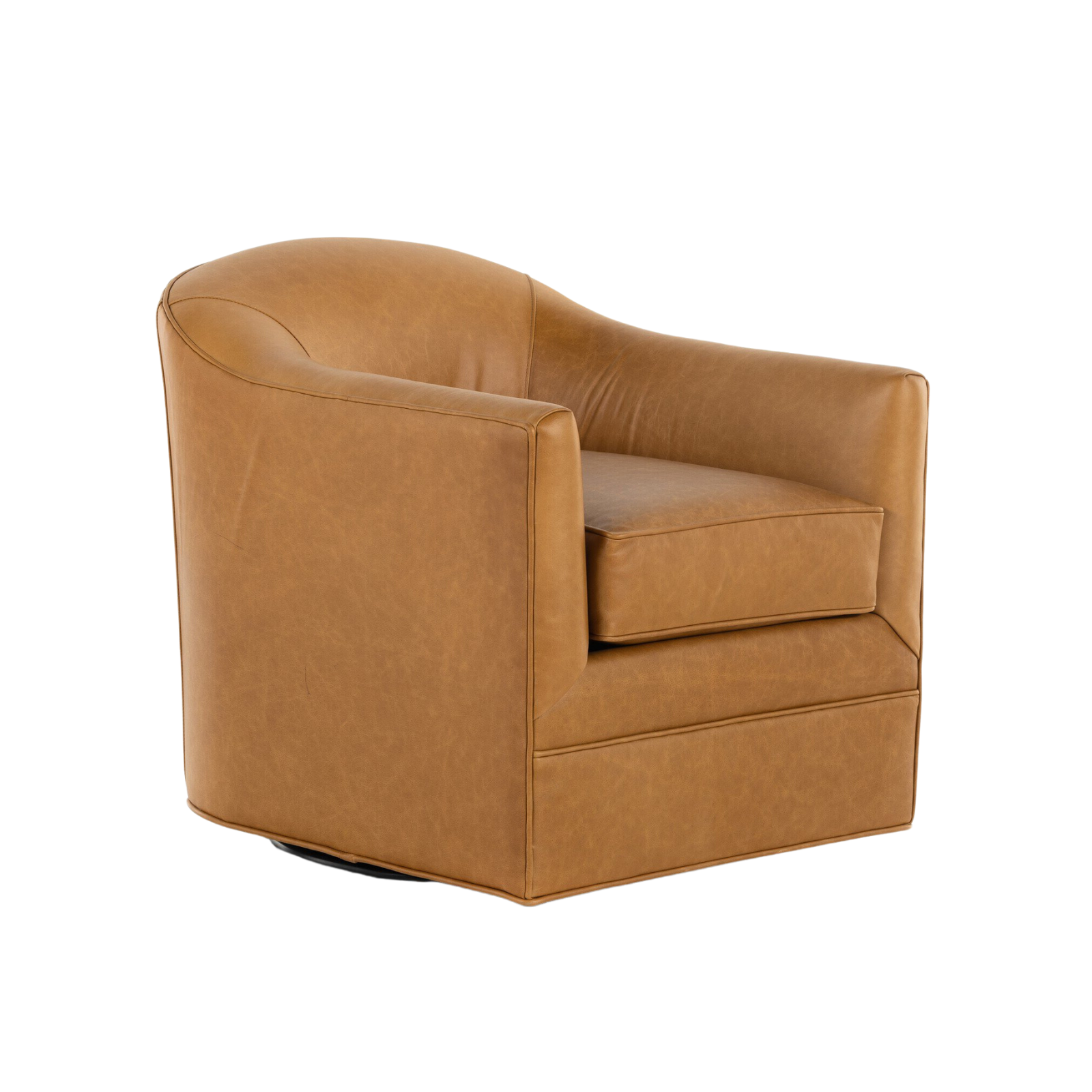 Quinlan Swivel Chair 0- FURNITURE - chair Four Hands Osorno Camel