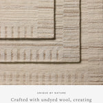 Magnolia Home by Joanna Gaines x Loloi Rae Natural / Oatmeal Rug 0-RUGS-wool Loloi