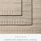 Magnolia Home by Joanna Gaines x Loloi Rae Natural / Oatmeal Rug 0-RUGS-wool Loloi