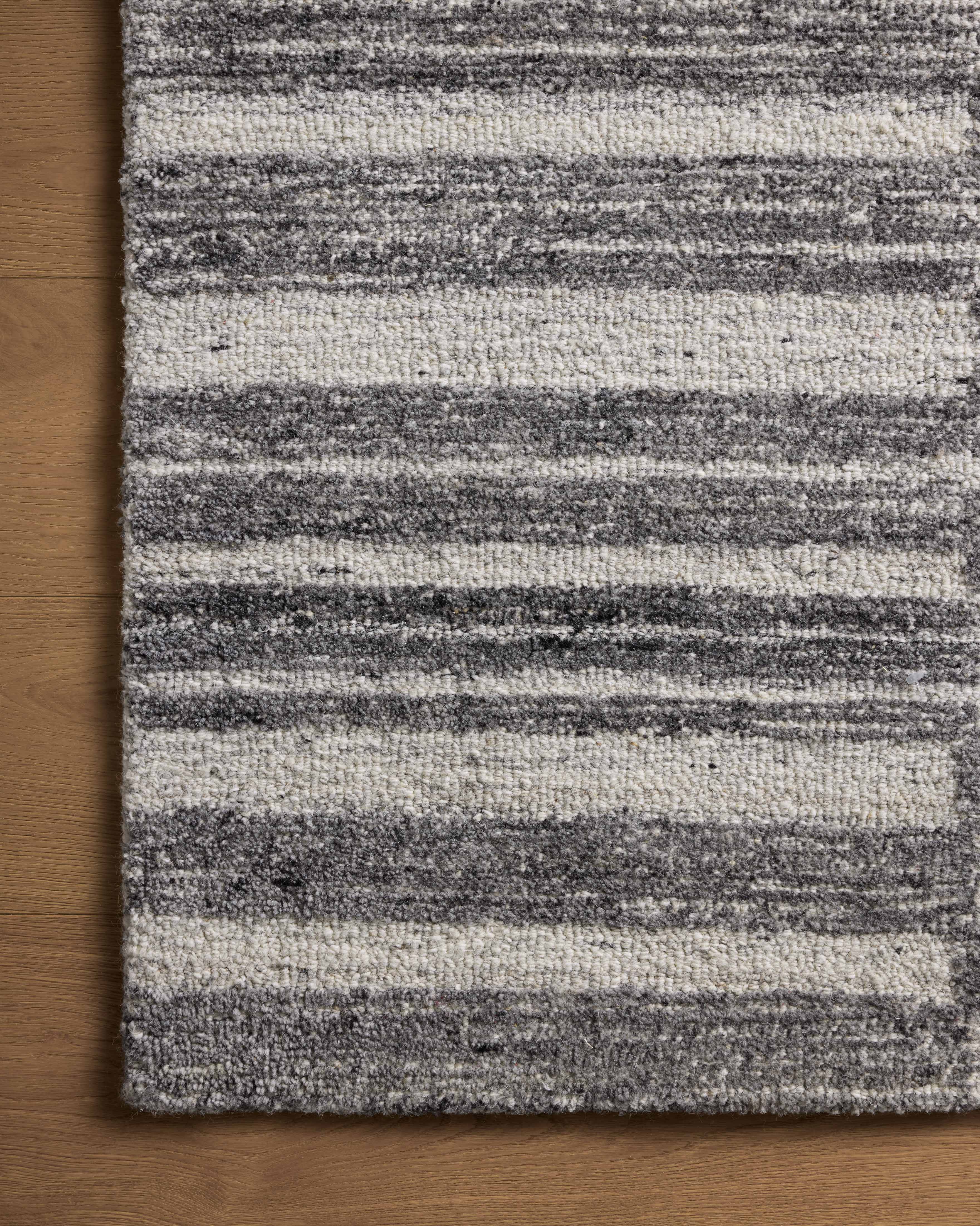 Magnolia Home by Joanna Gaines x Loloi Rae Charcoal / Mist Rug 0-RUGS-wool Loloi
