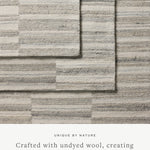 Magnolia Home by Joanna Gaines x Loloi Rae Stone / Ivory Rug 0-RUGS-wool Loloi