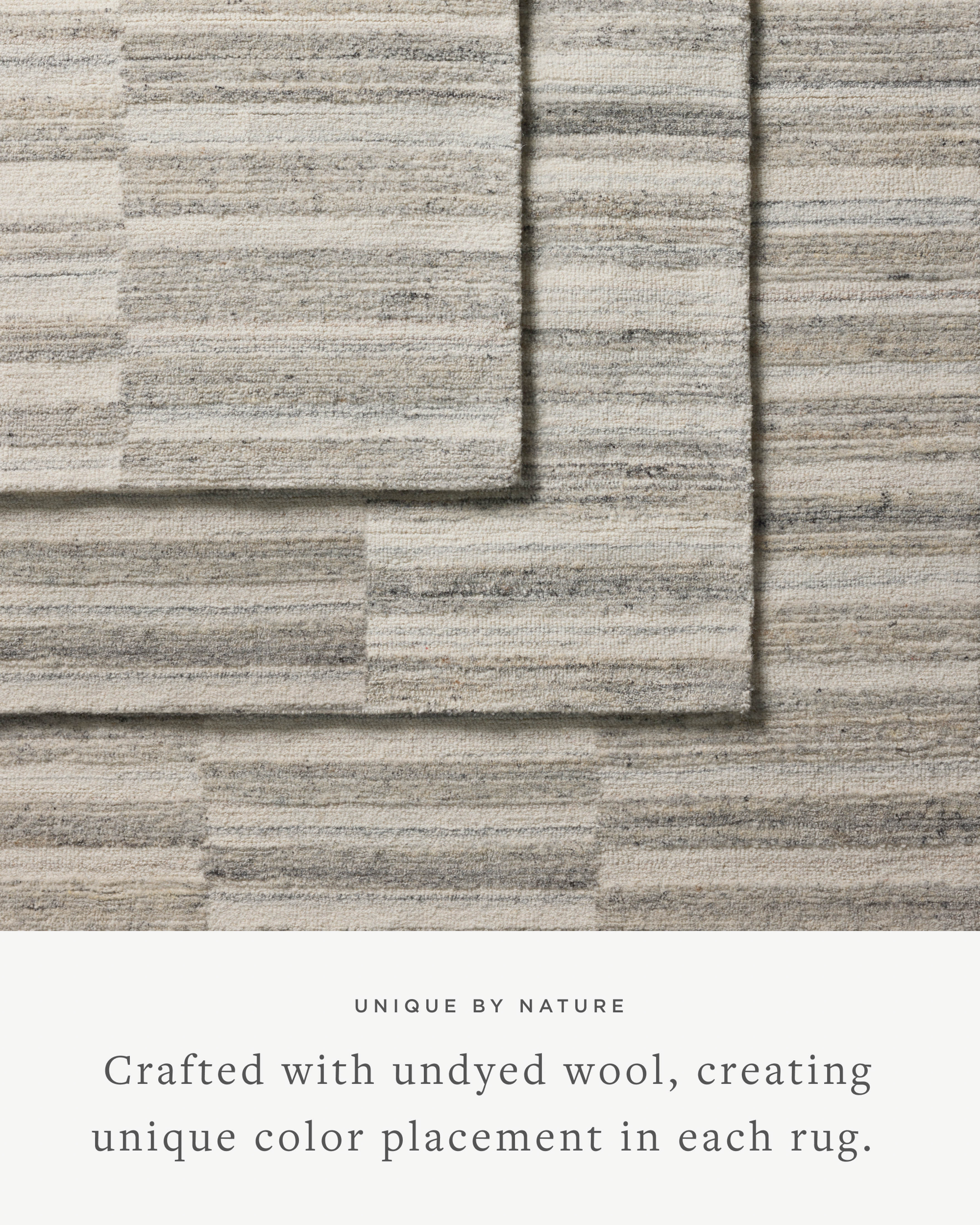 Magnolia Home by Joanna Gaines x Loloi Rae Stone / Ivory Rug 0-RUGS-wool Loloi