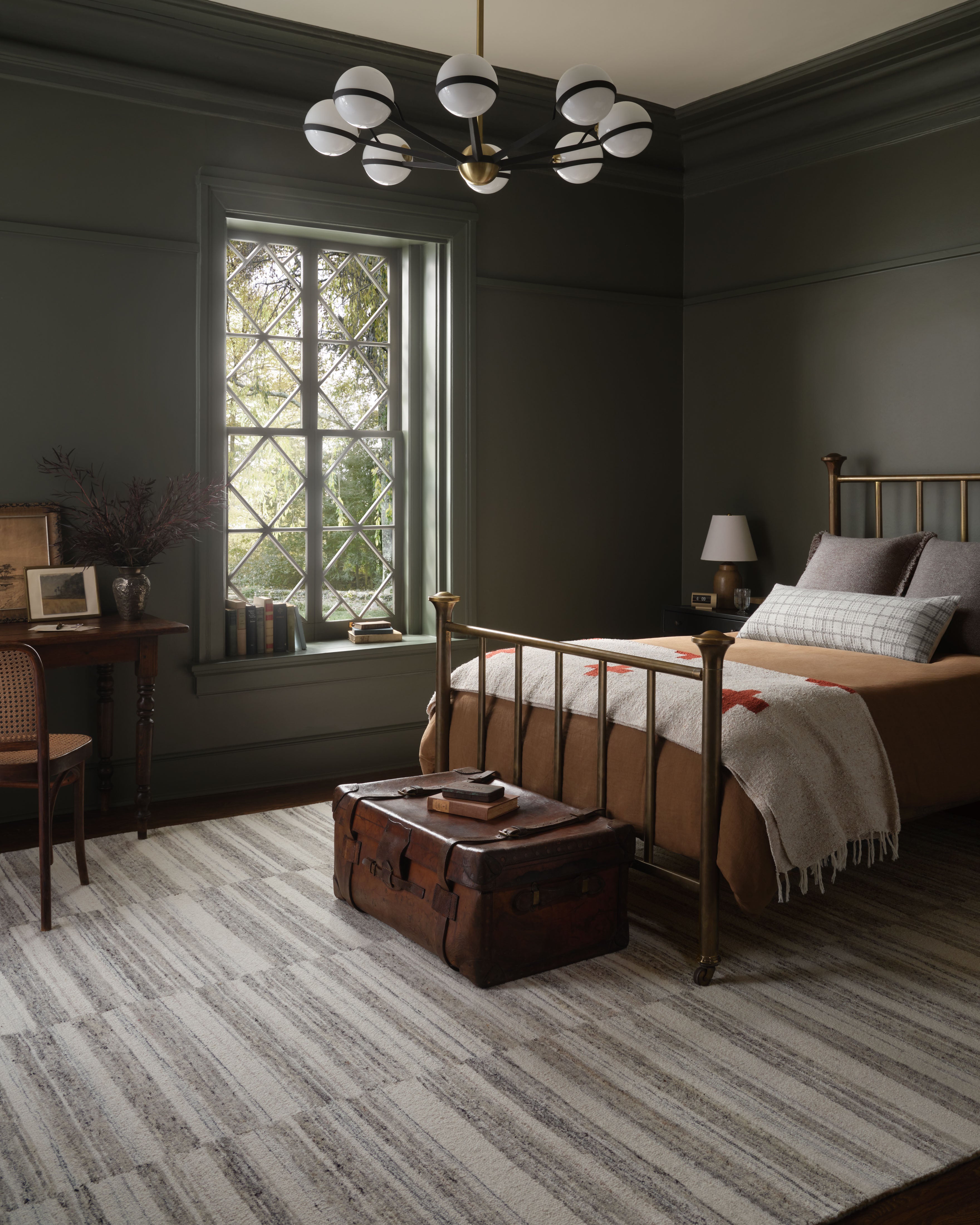 Magnolia Home by Joanna Gaines x Loloi Rae Stone / Ivory Rug 0-RUGS-wool Loloi