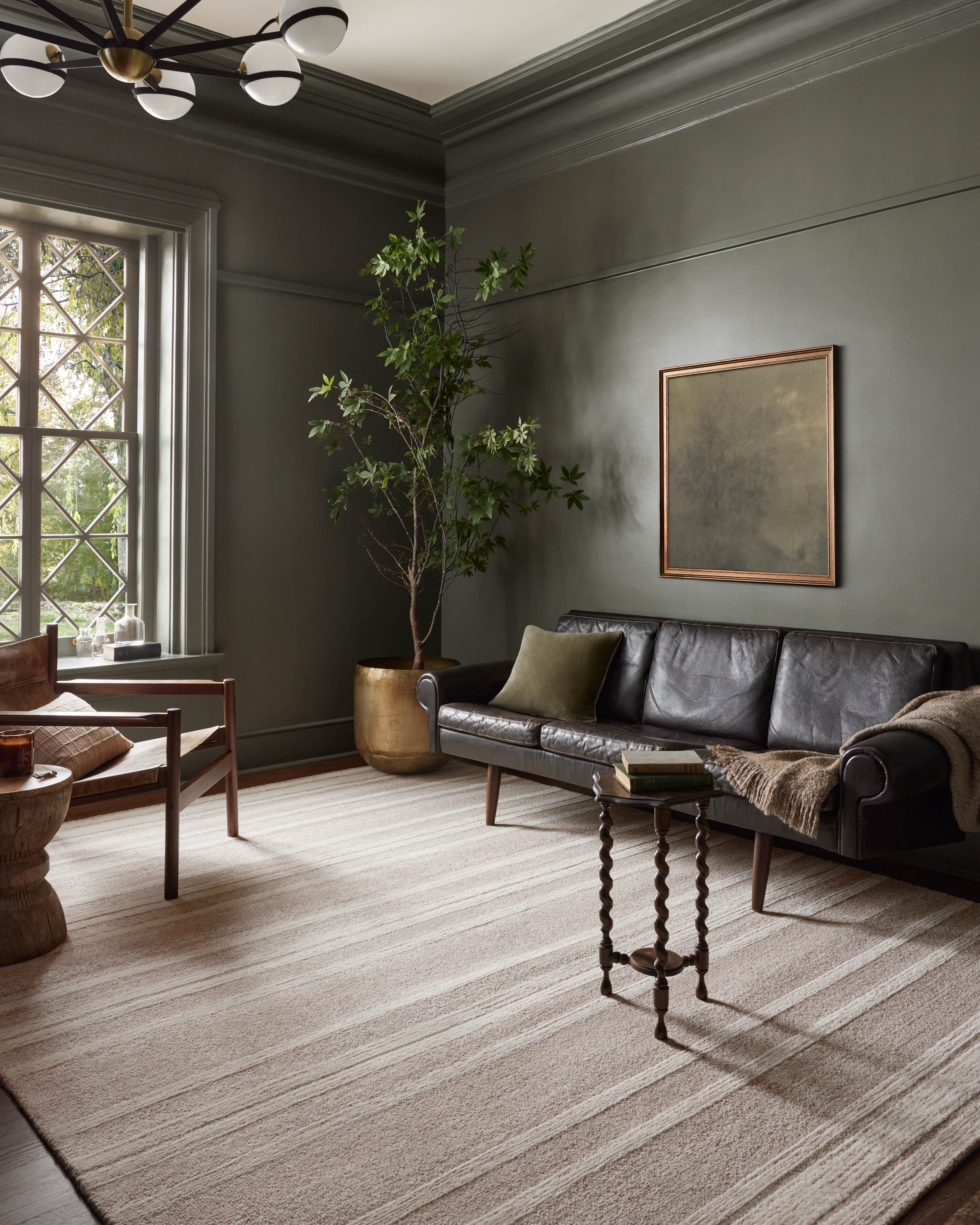 Magnolia Home by Joanna Gaines x Loloi Rae Clay / Ivory Rug 0-RUGS-wool Loloi