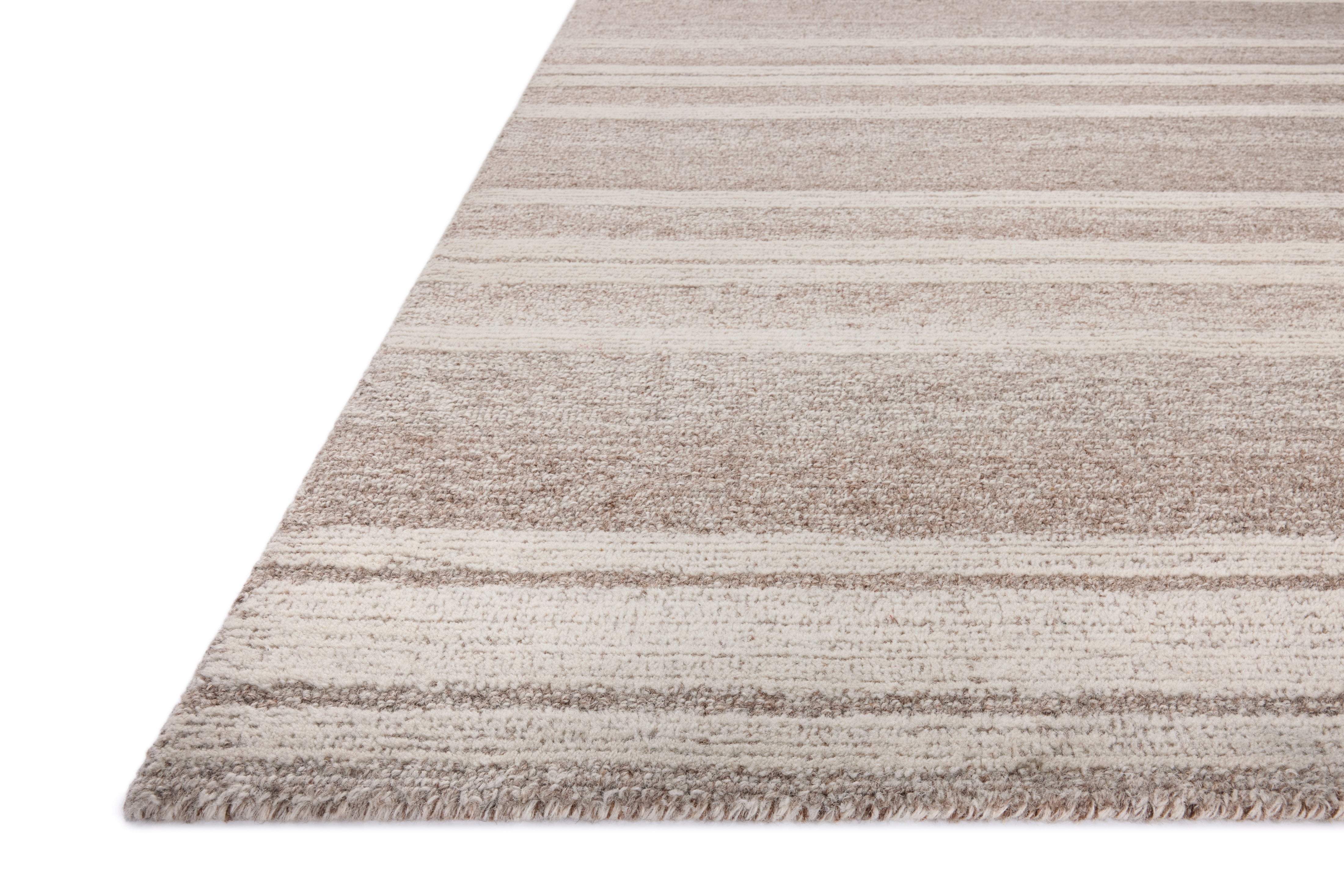 Magnolia Home by Joanna Gaines x Loloi Rae Clay / Ivory Rug 0-RUGS-wool Loloi