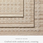 Magnolia Home by Joanna Gaines x Loloi Rae Natural / Ivory Rug 0-RUGS-wool Loloi