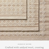 Magnolia Home by Joanna Gaines x Loloi Rae Natural / Ivory Rug 0-RUGS-wool Loloi