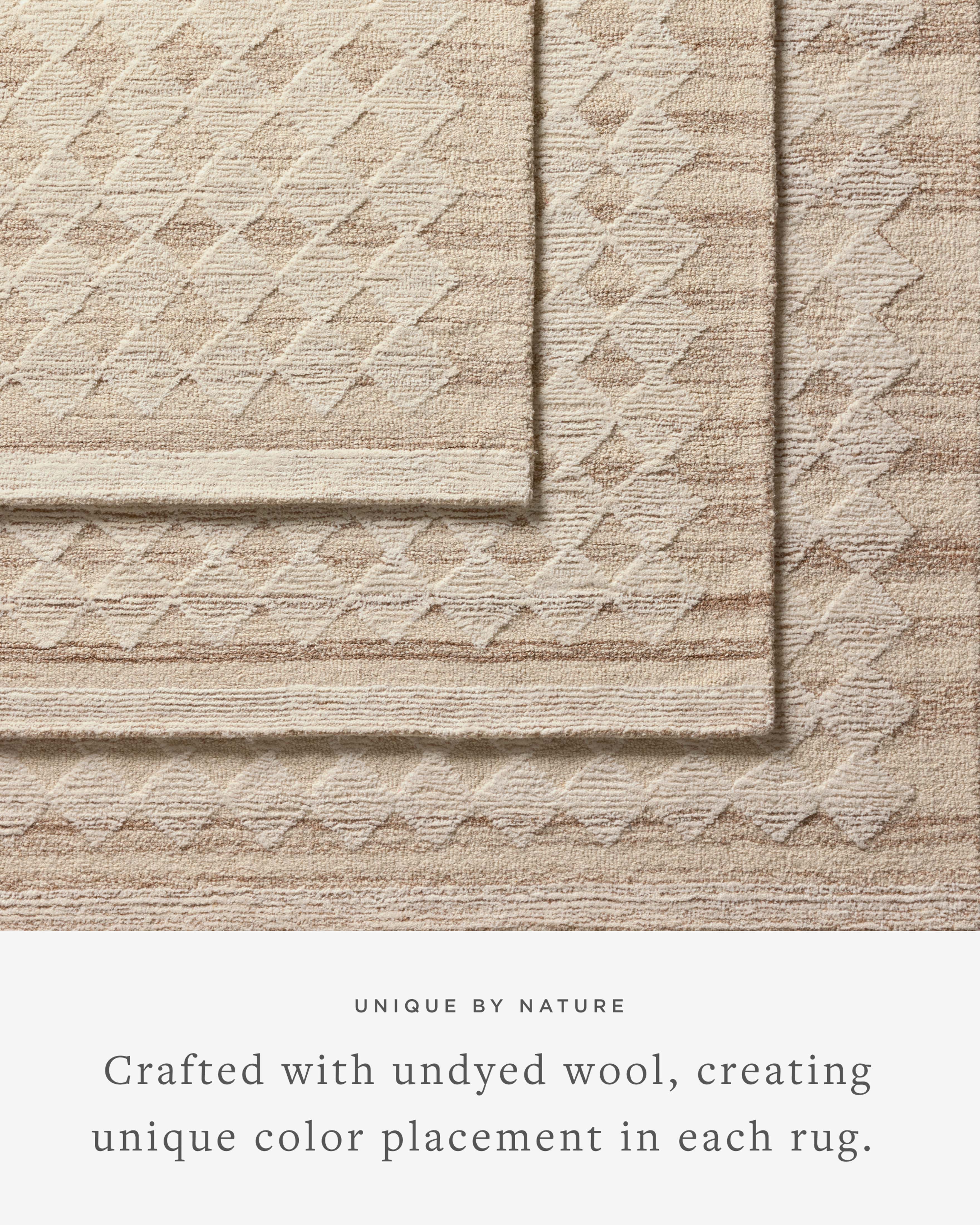 Magnolia Home by Joanna Gaines x Loloi Rae Natural / Ivory Rug 0-RUGS-wool Loloi