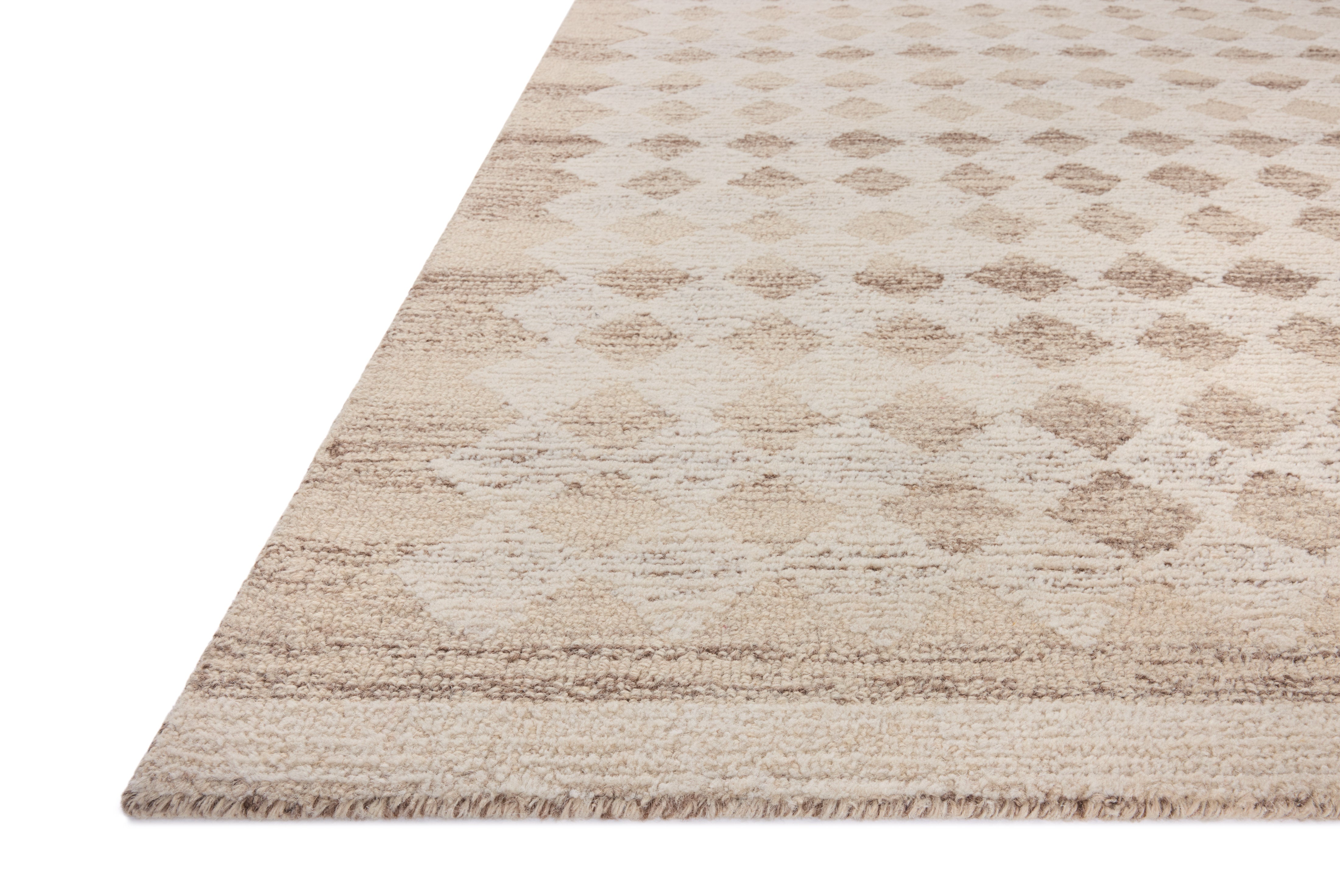 Magnolia Home by Joanna Gaines x Loloi Rae Natural / Ivory Rug 0-RUGS-wool Loloi