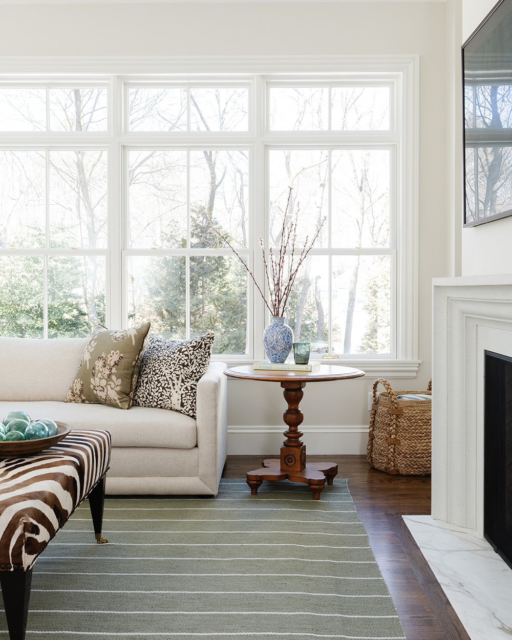 Ripple Green Stripe Reversible Rug 5-Rugs - indoor/outdoor Momeni