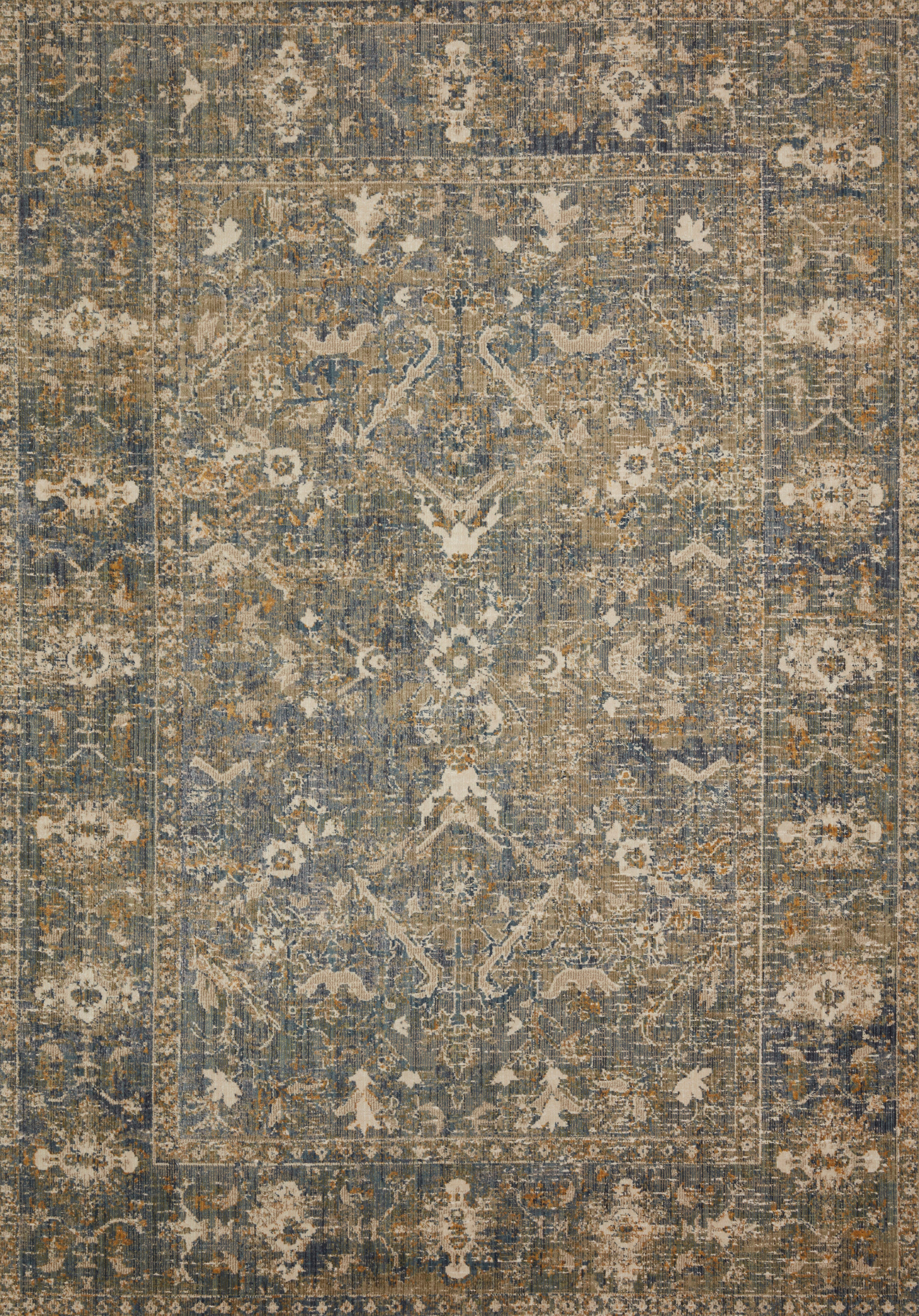 Chris Loves Julia x Loloi Rosemarie Sand / Lagoon Rug RUGS - patterned Loloi