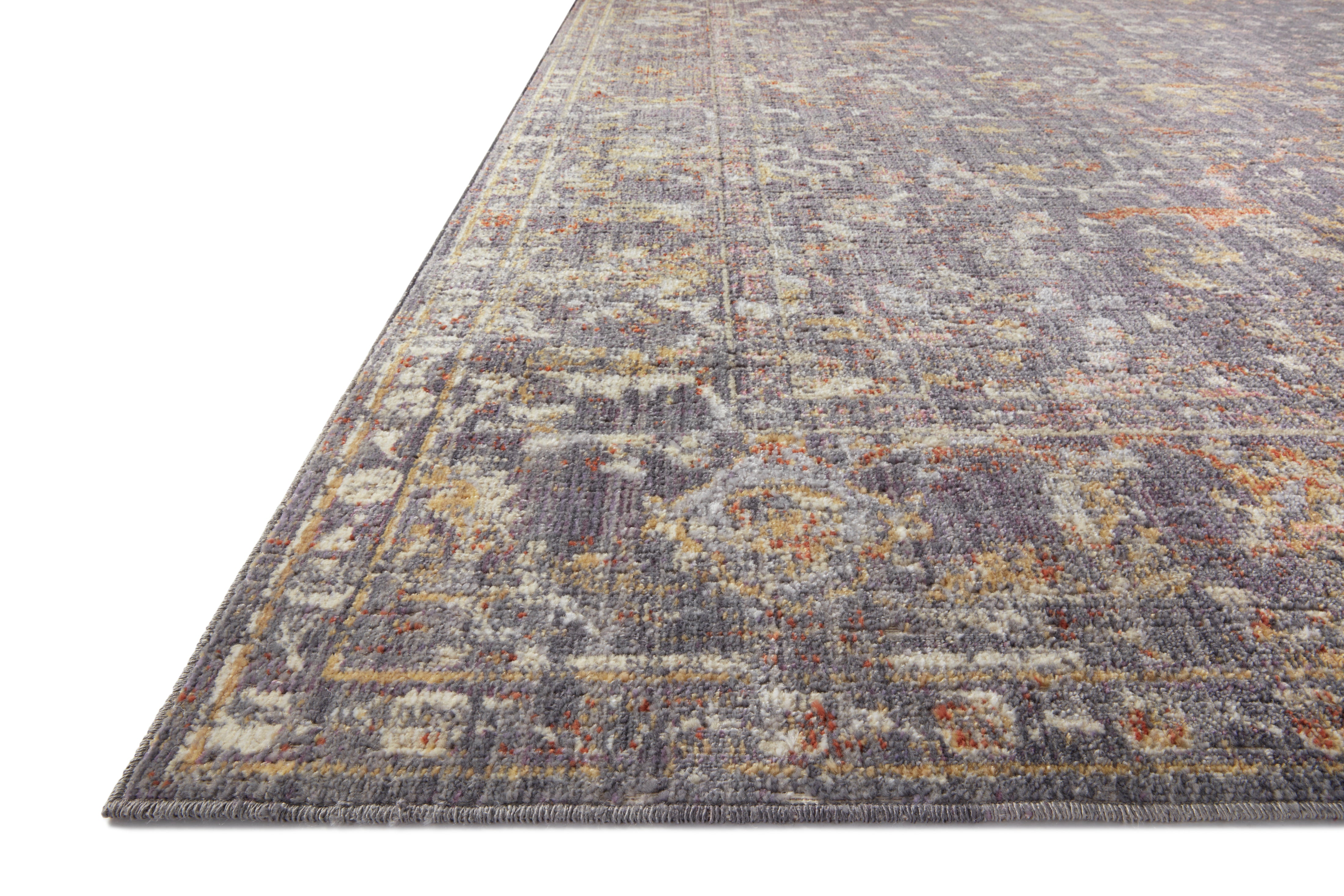 Chris Loves Julia x Loloi Rosemarie Graphite / Multi Rug RUGS - patterned Loloi