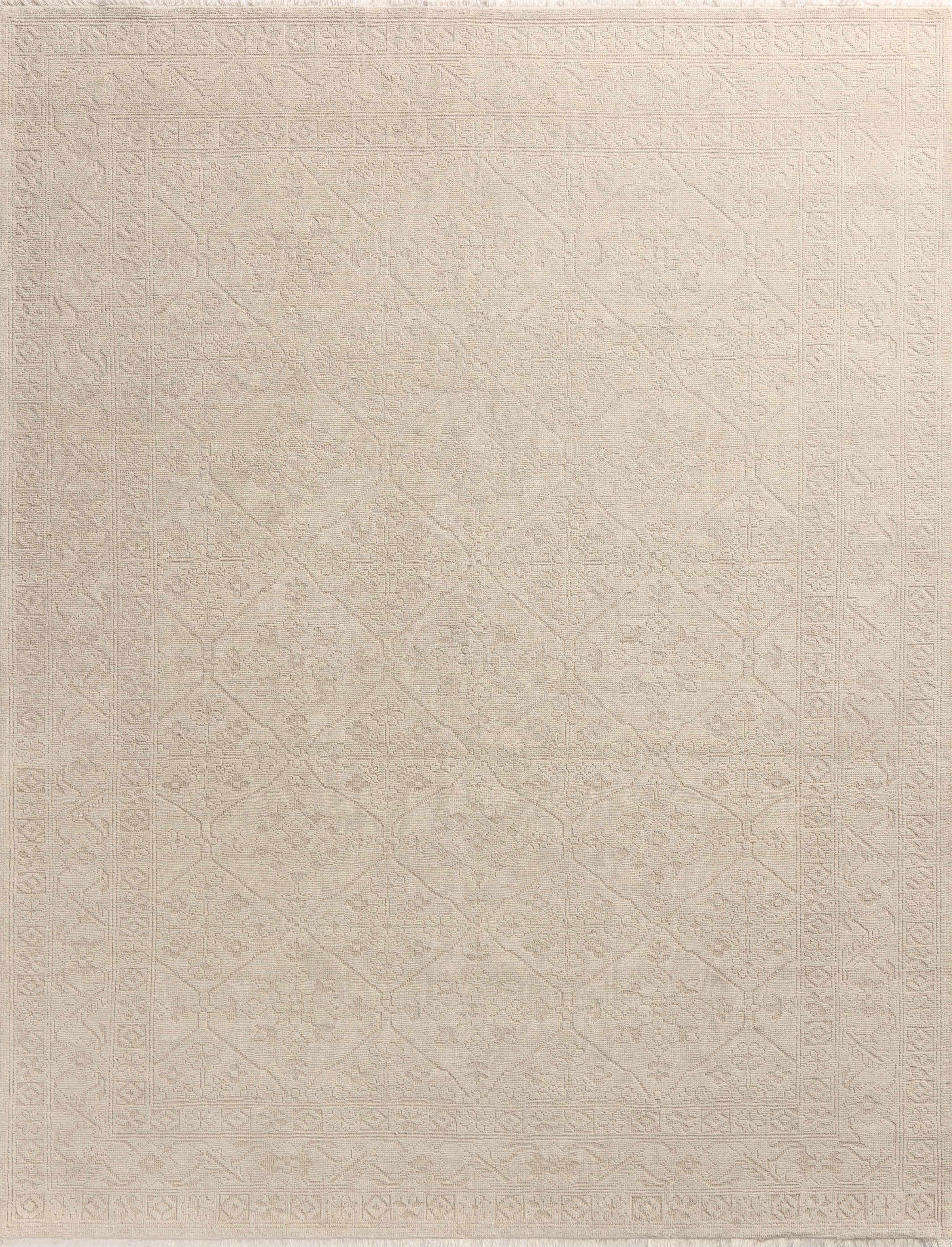Magnolia Home by Joanna Gaines x Loloi Ruth Ivory / Ivory RUGS - patterned Loloi