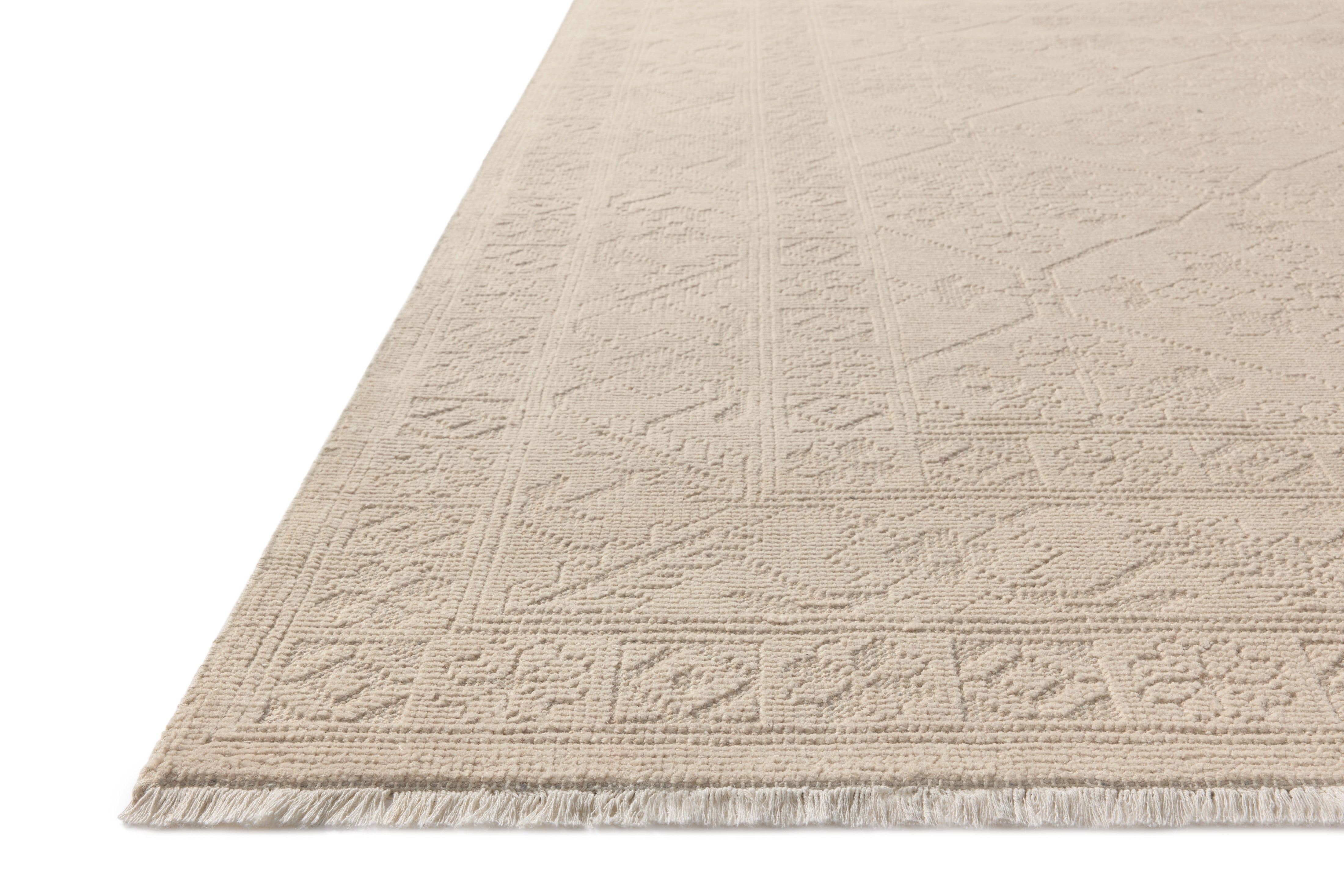 Magnolia Home by Joanna Gaines x Loloi Ruth Ivory / Ivory RUGS - patterned Loloi