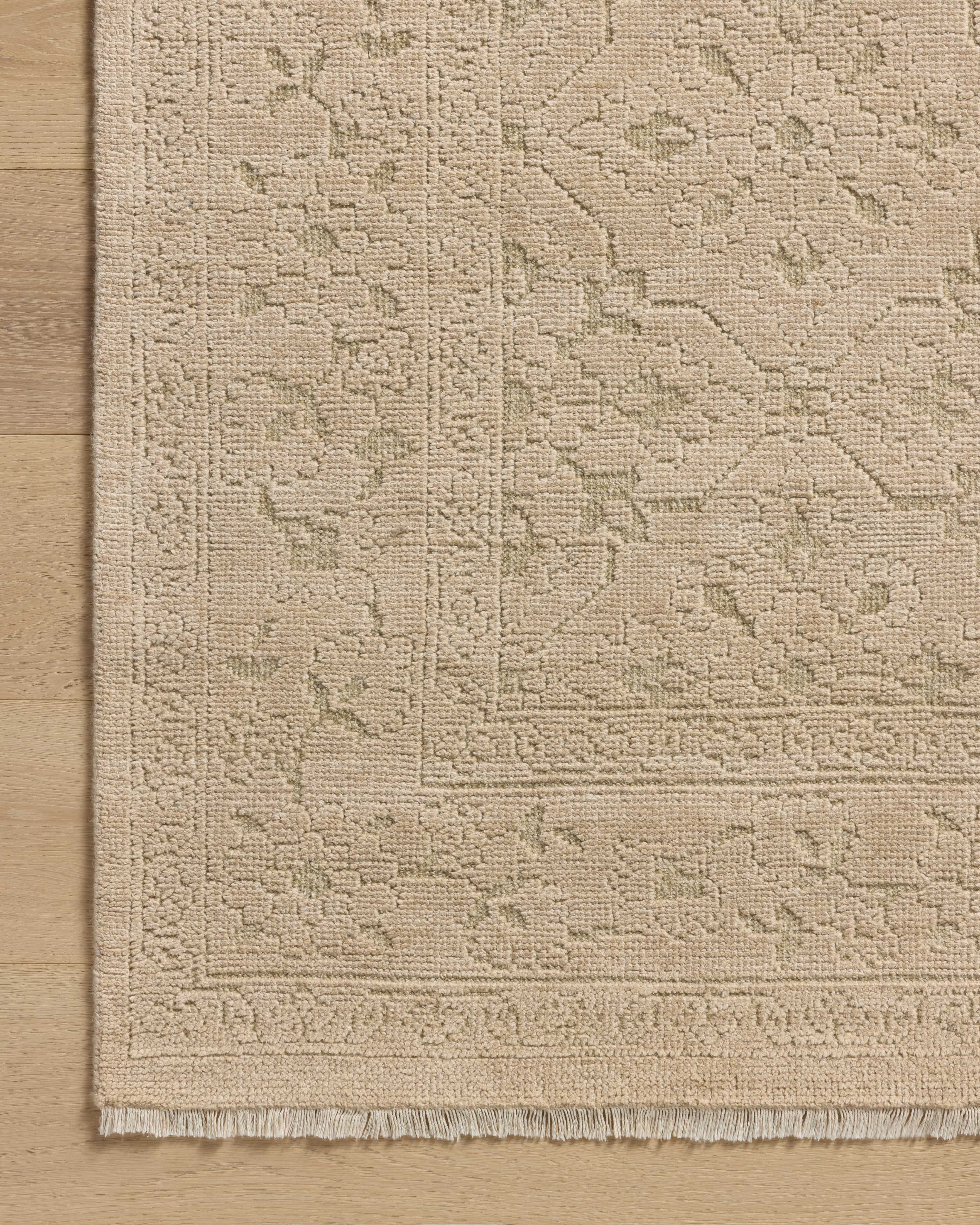 Magnolia Home by Joanna Gaines x Loloi Ruth Sand / Sage RUGS - solid Loloi