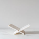 White Marble Book Stand book holder Creative Co-op (DYA)