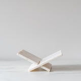 White Marble Book Stand book holder Creative Co-op (DYA)