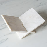 White Marble Book Stand book holder Creative Co-op (DYA)