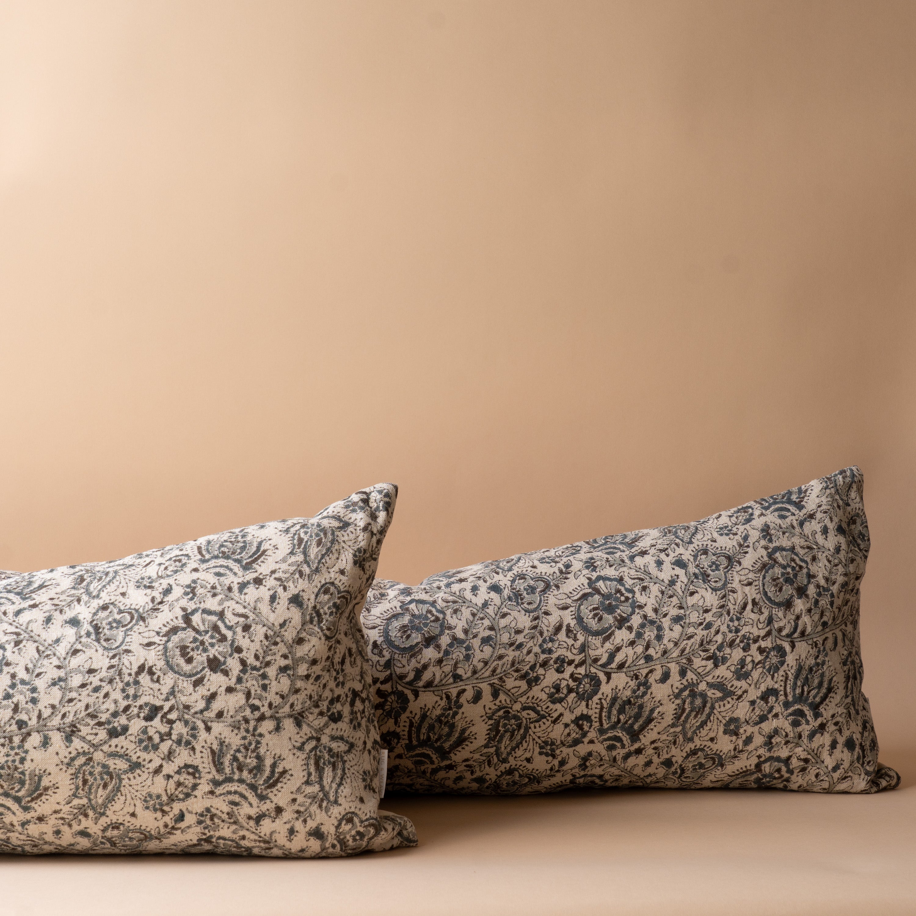 Aubrey Long Lumbar Pillow Cover 3 - PILLOWS - Block print - cool Rug & Weave Pillows