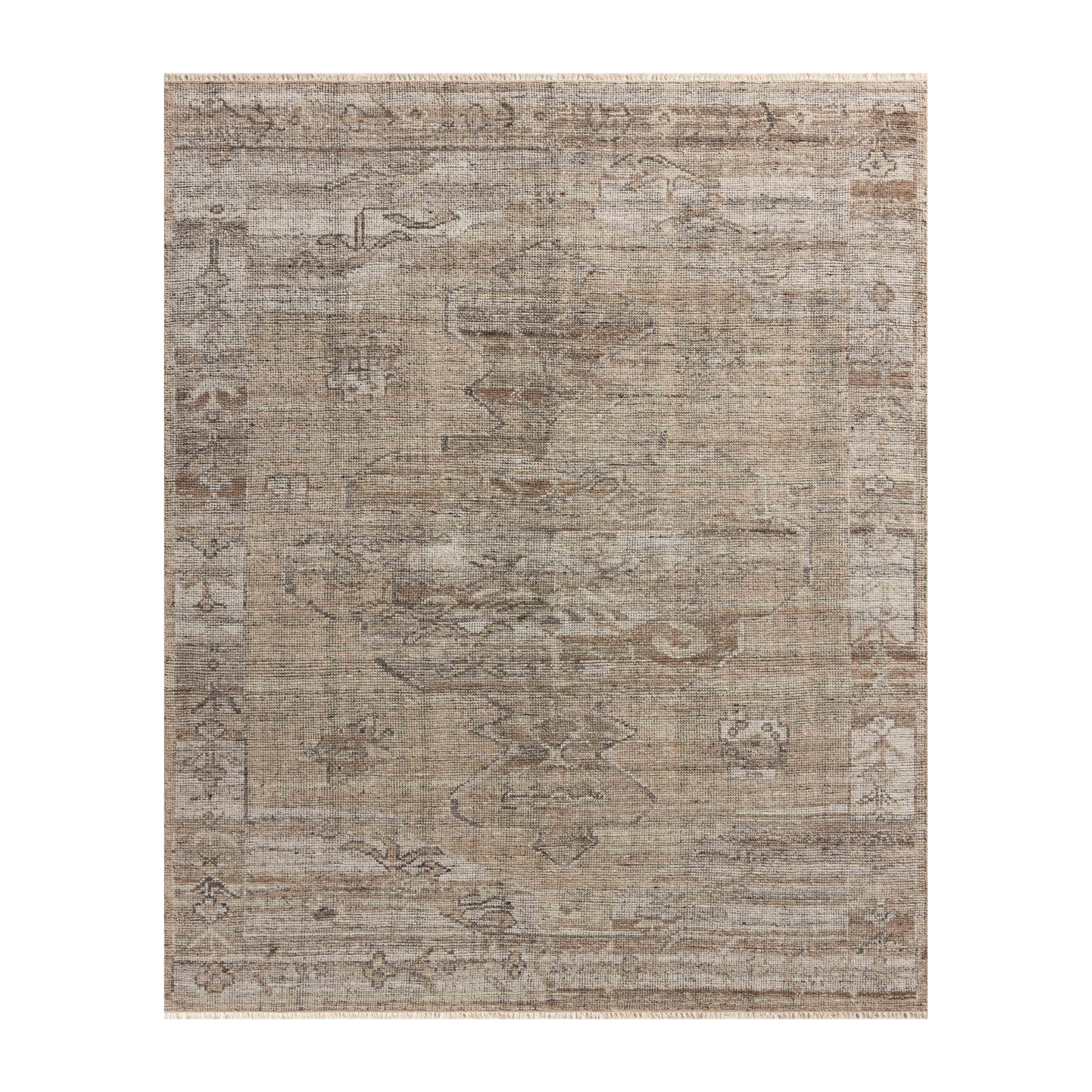 Magnolia Home by Joanna Gaines x Loloi Abigail Mocha / Smoke RUGS - neutral rugs Loloi