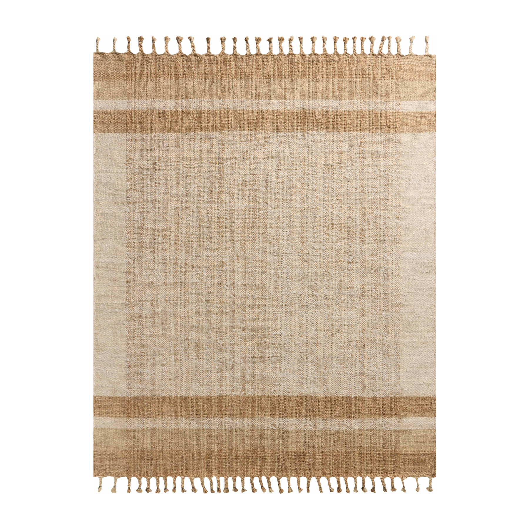 Magnolia Home by Joanna Gaines x Loloi Louie Ivory / Natural RUGS - jute Loloi