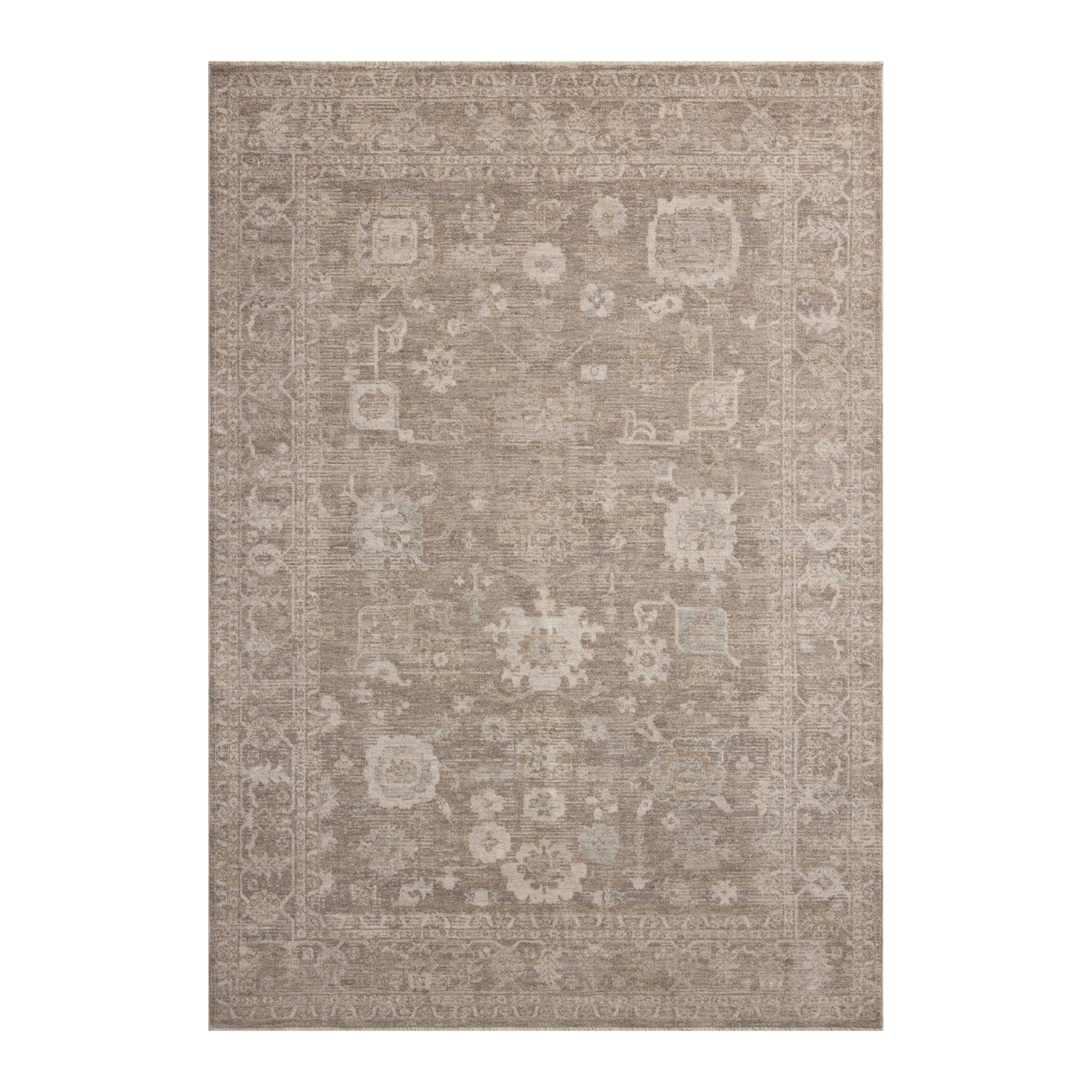 OVERSTOCK ITEM - Loloi Louisa Taupe / Ivory Rug - 5'3" x 7'6" IN STORE - Sale Rug Loloi
