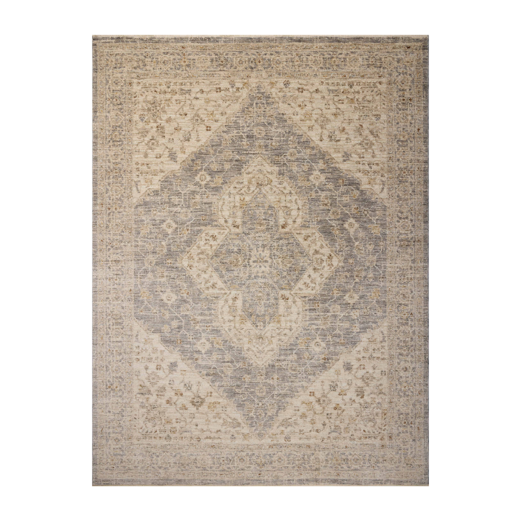 Magnolia Home by Joanna Gaines x Loloi Junie Denim / Natural Rug RUGS - vintage inspired Loloi