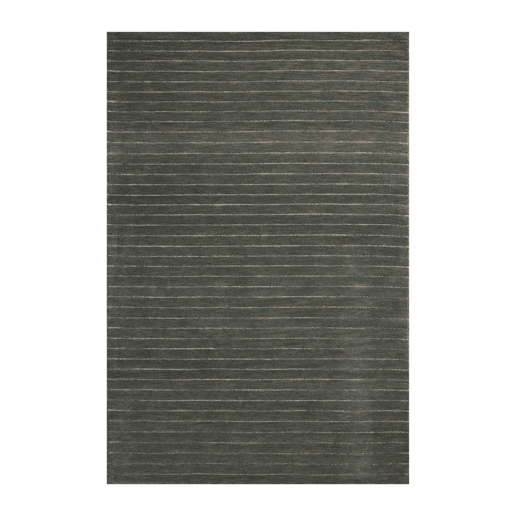 Chris Loves Julia x Loloi Henry Charcoal / Ivory Rug RUGS - striped Loloi