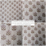 Sadie Block Print Ruffle Pillow Cover 1 - PILLOWS - Block print - neutral ORNA HOUSE