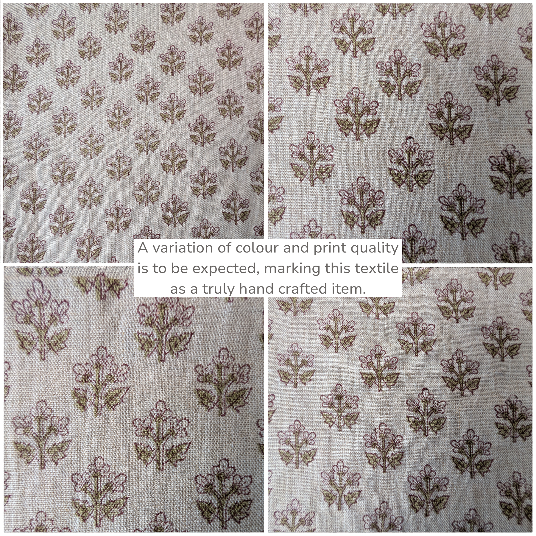 Sadie Block Print Ruffle Pillow Cover 1 - PILLOWS - Block print - neutral ORNA HOUSE