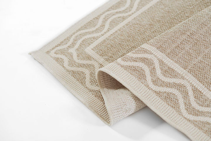 Sablebrook Taupe Border Rug 5-Rugs - indoor/outdoor Momeni