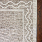 Sablebrook Taupe Border Rug 5-Rugs - indoor/outdoor Momeni