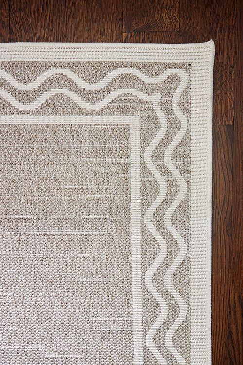 Sablebrook Taupe Border Rug 5-Rugs - indoor/outdoor Momeni
