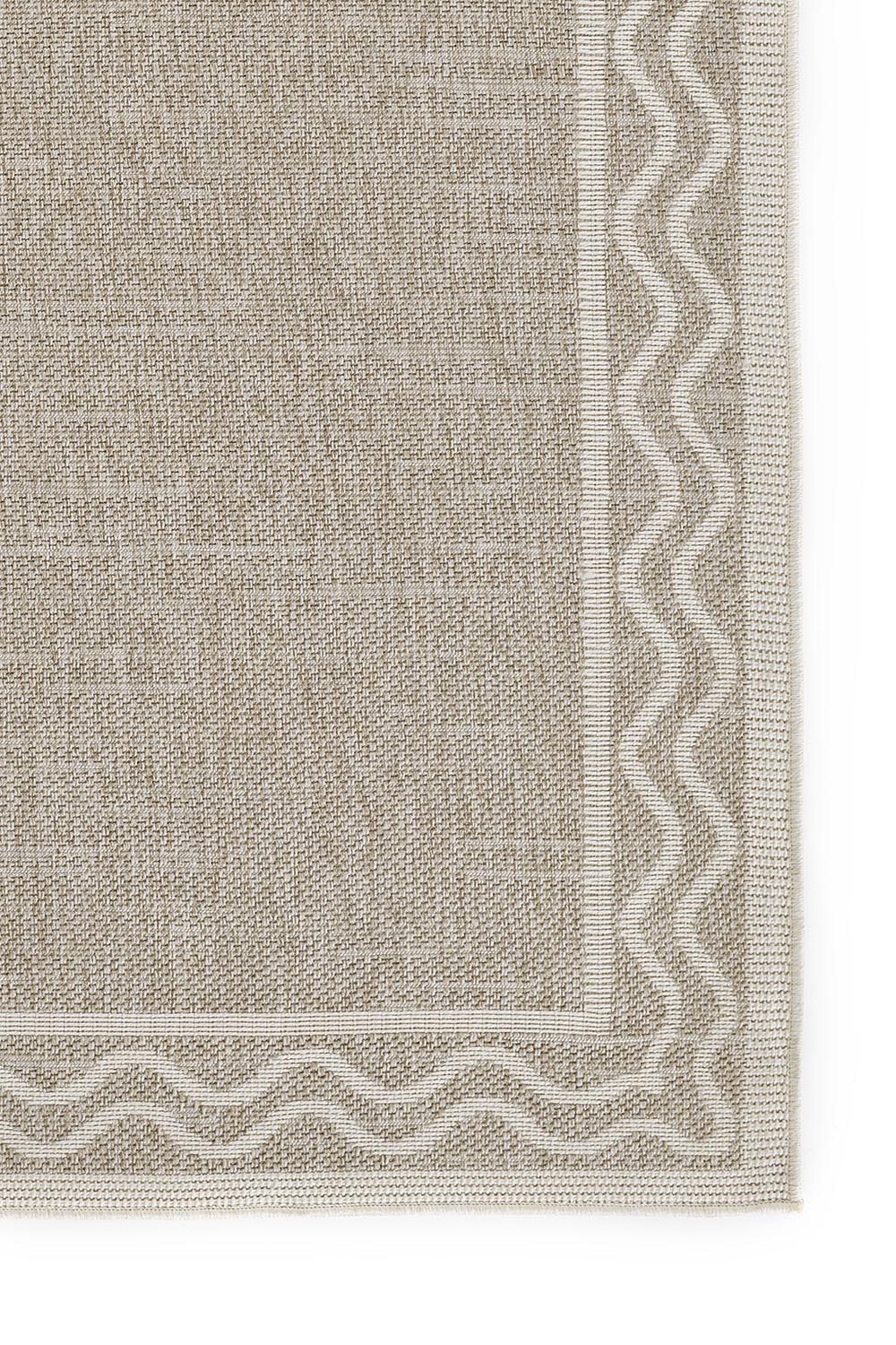 Sablebrook Taupe Border Rug 5-Rugs - indoor/outdoor Momeni