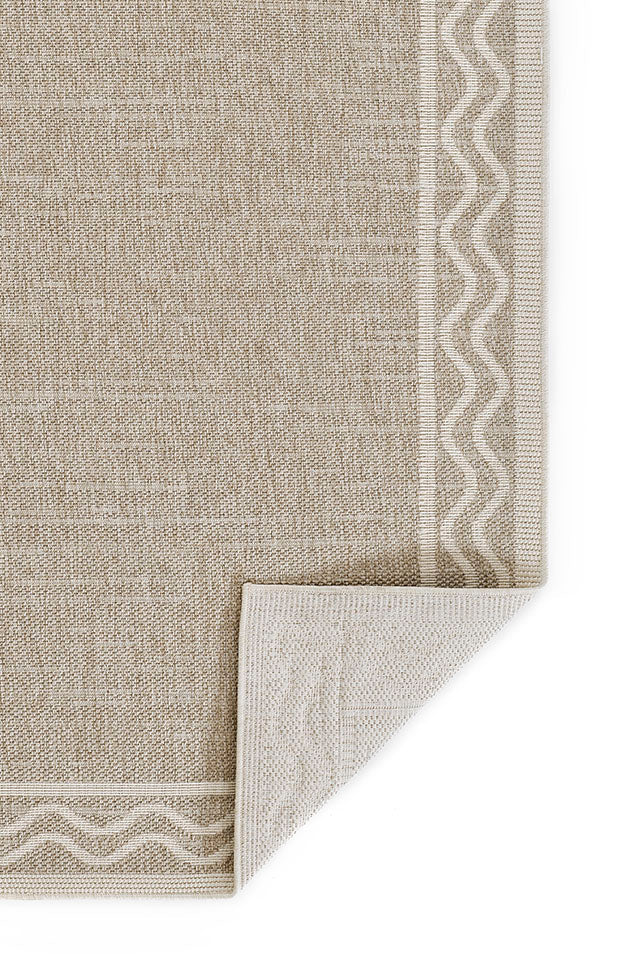 Sablebrook Taupe Border Rug 5-Rugs - indoor/outdoor Momeni