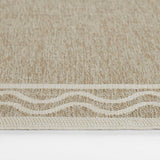 Sablebrook Taupe Border Rug 5-Rugs - indoor/outdoor Momeni