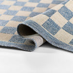 Sablebrook Blue Checkered Rug 5-Rugs - indoor/outdoor Momeni