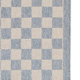 Sablebrook Blue Checkered Rug 5-Rugs - indoor/outdoor Momeni