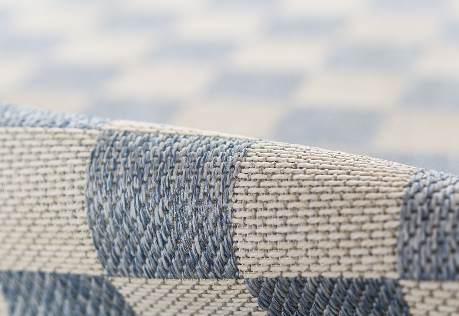 Sablebrook Blue Checkered Rug 5-Rugs - indoor/outdoor Momeni