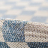 Sablebrook Blue Checkered Rug 5-Rugs - indoor/outdoor Momeni