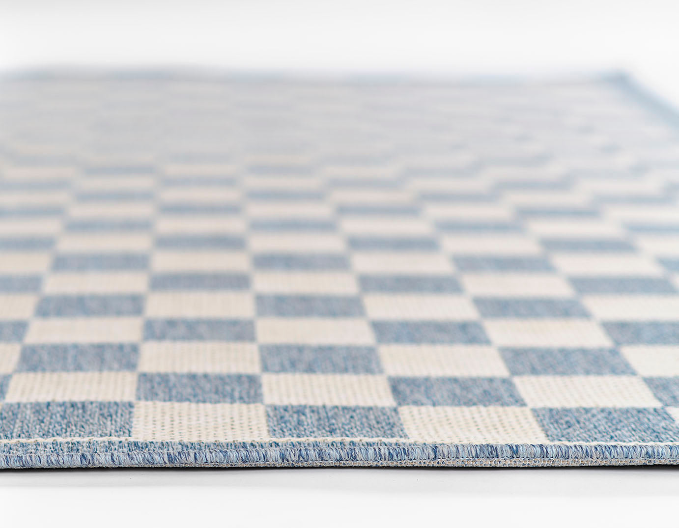 Sablebrook Blue Checkered Rug 5-Rugs - indoor/outdoor Momeni