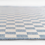Sablebrook Blue Checkered Rug 5-Rugs - indoor/outdoor Momeni